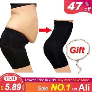 Seamless women high waist slimming tummy control knickers pant