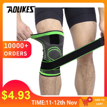 Load image into Gallery viewer, AOLIKES 1PCS 2019 Knee Support Professional Protective Sports Knee Pad Breathable Bandage Knee Brace Basketball Tennis Cycling